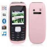 Celular 1,75 polegadas 1800,FM, Bluetooth,2 Chips (Rosa)