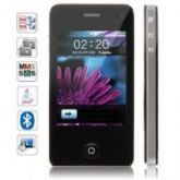 Celular 3,2 polegadas iqhonc,Java,FM,2 chips,touch(Preto)