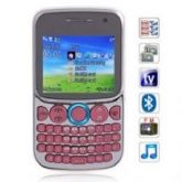 Celular Q68 2,0 polegadas,TV analógica,FM,3 chips,Teclado QW